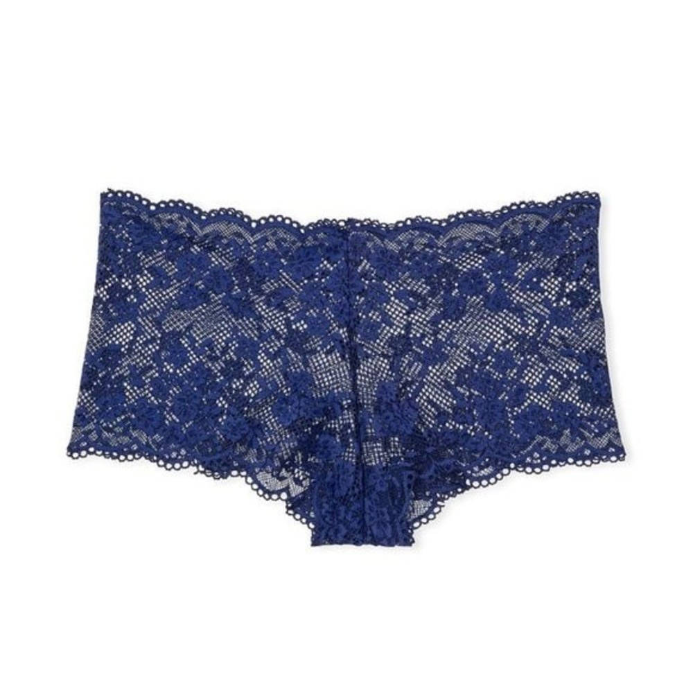 VICTORIA’S Secret LOVE CLOUD Navy Dark Blue Lace Shortie Panty